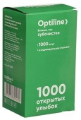 Зубочистки 1000шт в индивид.бумажной упаковке OPTILINE