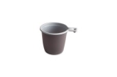 Чашка кофейная пластиковая «ИНТЕКО», 180 мл, PP, коричнево-белая, 50шт/упак, 1700шт/место
